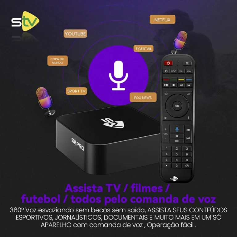 TV Box com Comando de Voz
