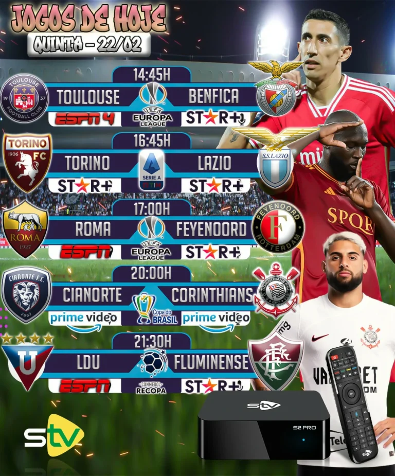 Jogos de Futebol em 22 de Fevereiro de 2024